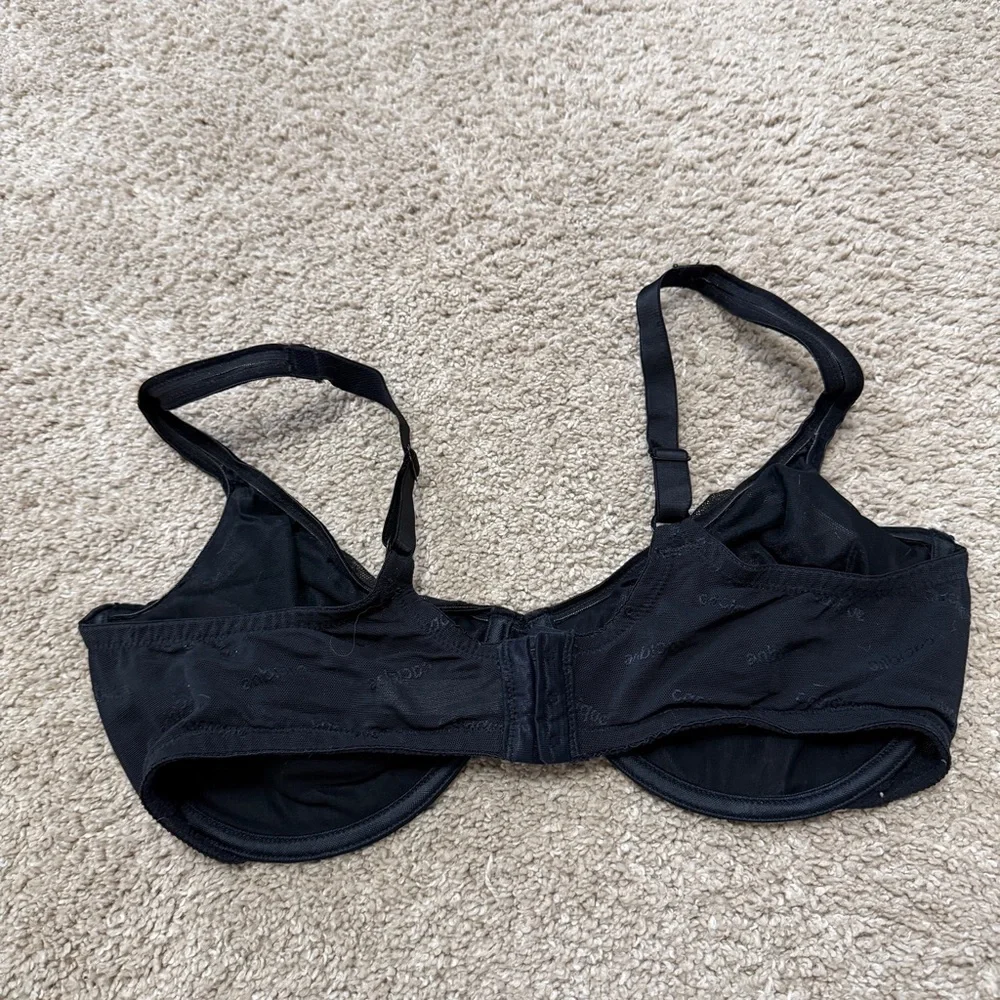 Cacique Elegant Lace Underwire Bra - Black 40D